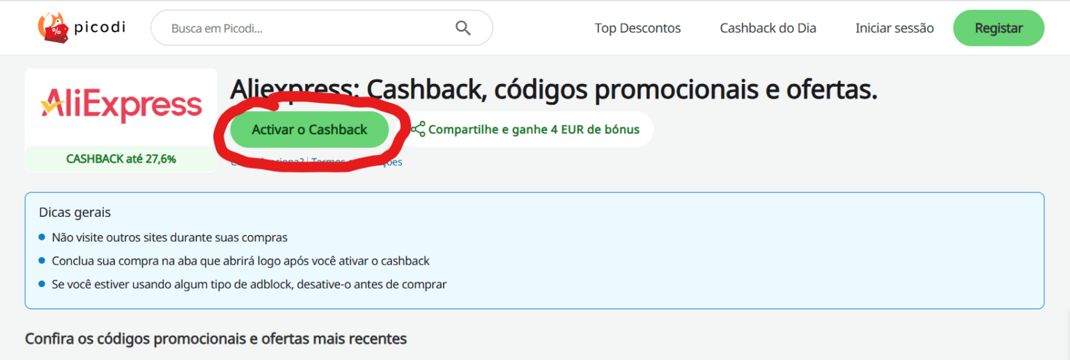 Picodi Portugal Plataforma Para Acumular Cashback E Descontos Miss 